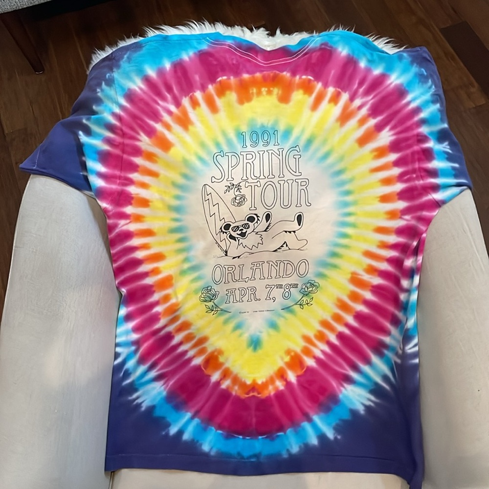 Grateful Dead Spring Tour ‘91 Tie Dye T-Shirt - Picture 6 of 12